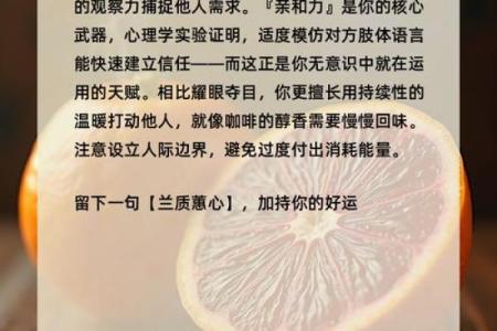 五行格局新视角:橙之魅力,你的性格如何影响人际关系?