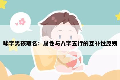 啸字男孩取名：属性与八字五行的互补性原则