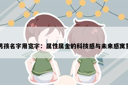 男孩名字用宽字：属性属金的科技感与未来感寓意