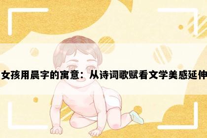 女孩用晨字的寓意：从诗词歌赋看文学美感延伸