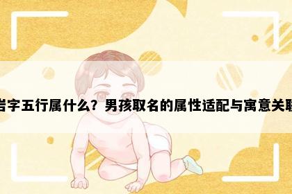 岩字五行属什么？男孩取名的属性适配与寓意关联