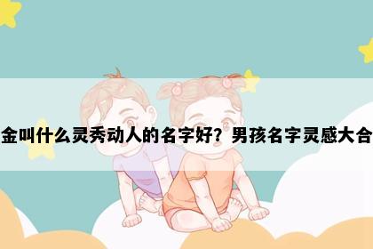 姓金叫什么灵秀动人的名字好？男孩名字灵感大合集