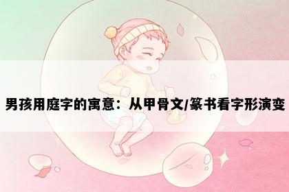 男孩用庭字的寓意:从甲骨文/篆书看字形演变
