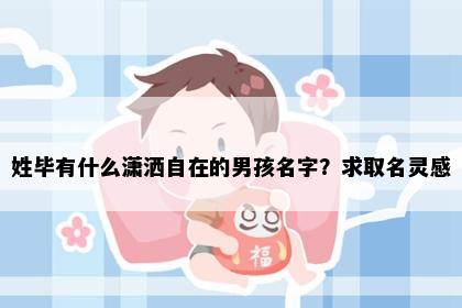 姓毕有什么潇洒自在的男孩名字？求取名灵感