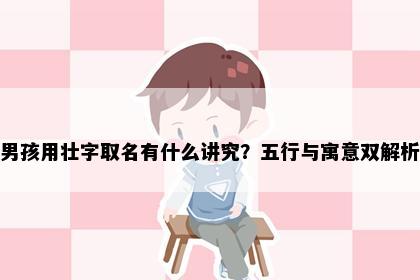 男孩用壮字取名有什么讲究？五行与寓意双解析