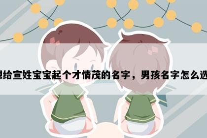 想给宣姓宝宝起个才情茂的名字，男孩名字怎么选？